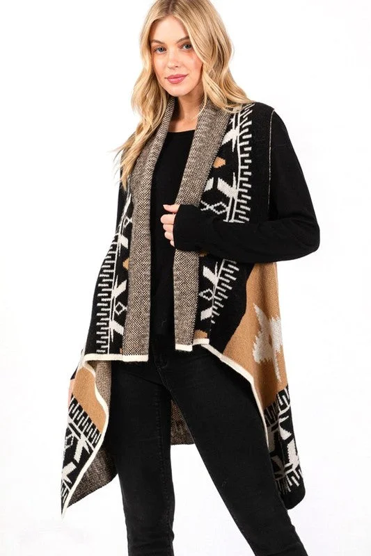 Aztec Pattern Winter Vest