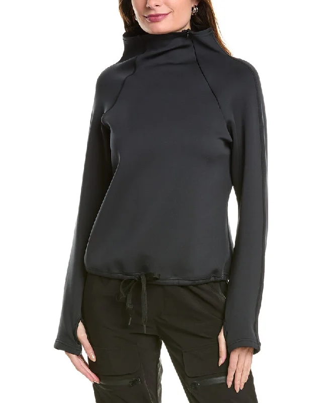 SKEA Shine Zip Funnel Neck Top