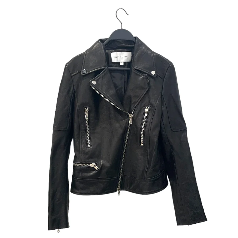 VERONICA BEARD/Leather Jkt/6/Leather/BLK/Embroidered Eagle Jacket