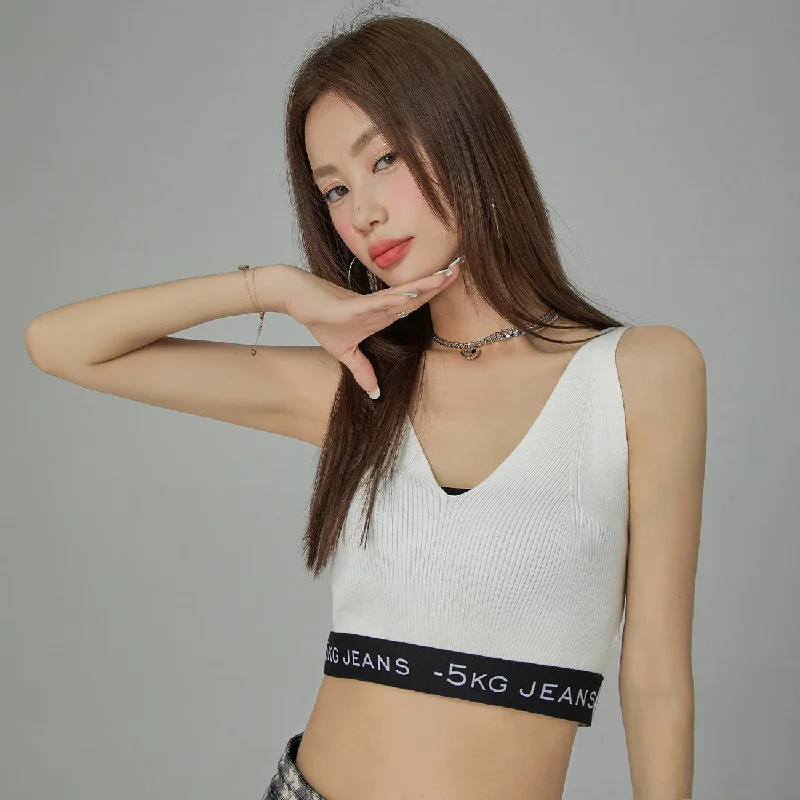 '-5Kg Jeans Knit Bra Top