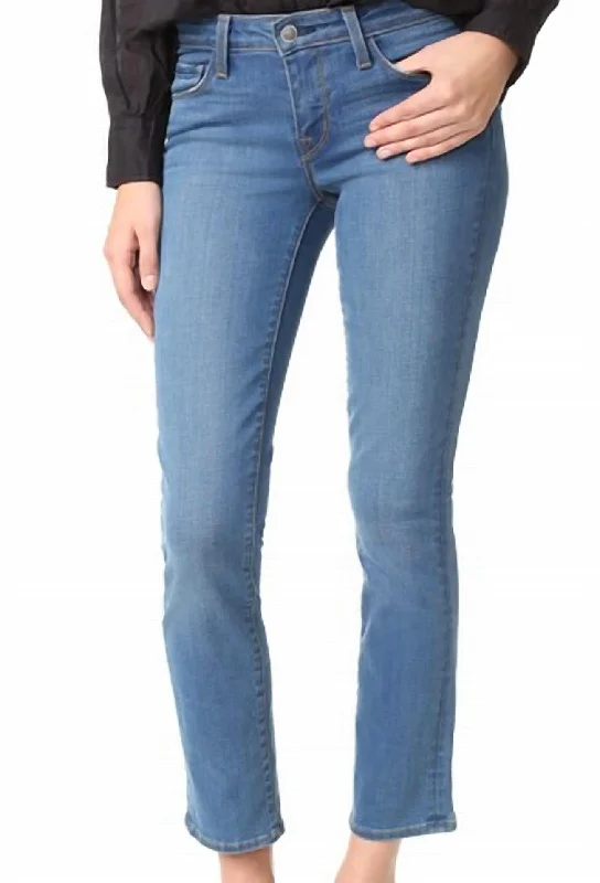 Coco Mid Rise Slim Straight Jean In Authentique