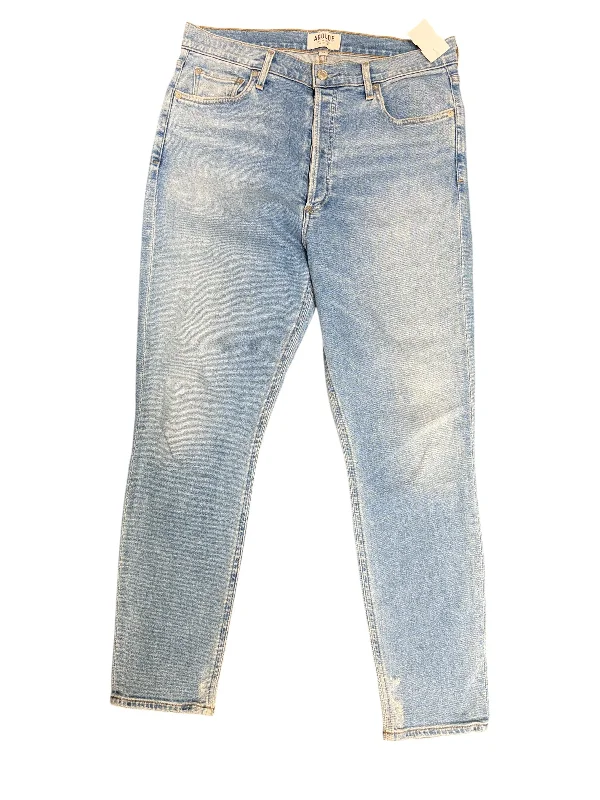 Jeans Boyfriend By Agolde In Blue Denim, Size: 12