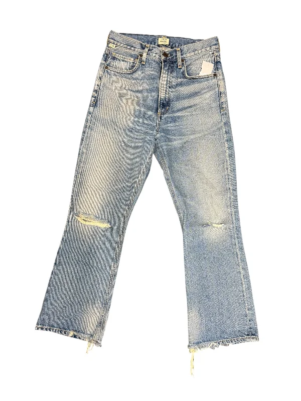 Jeans Flared By Citizens Of Humanity In Blue Denim, Size: 2