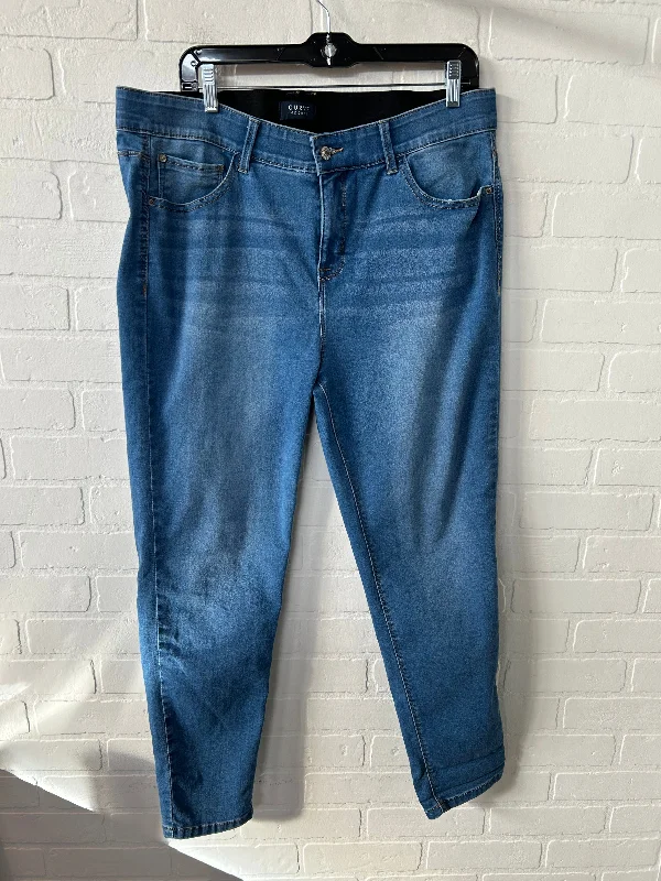 Jeans Skinny By Curve Appeal In Blue Denim, Size: 16