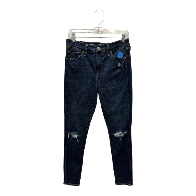 Jeans Skinny By Express In Blue Denim, Size:8