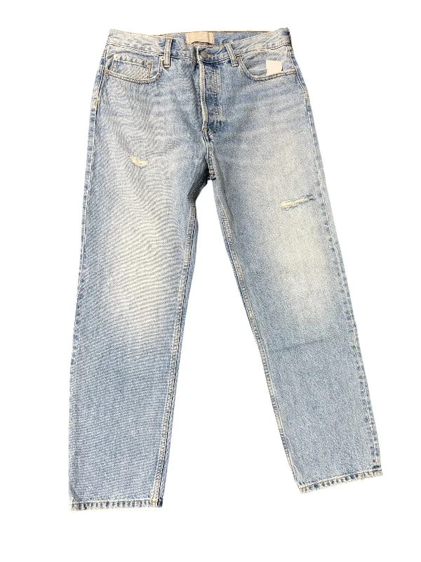 Jeans Straight By Everlane In Blue Denim, Size: 4