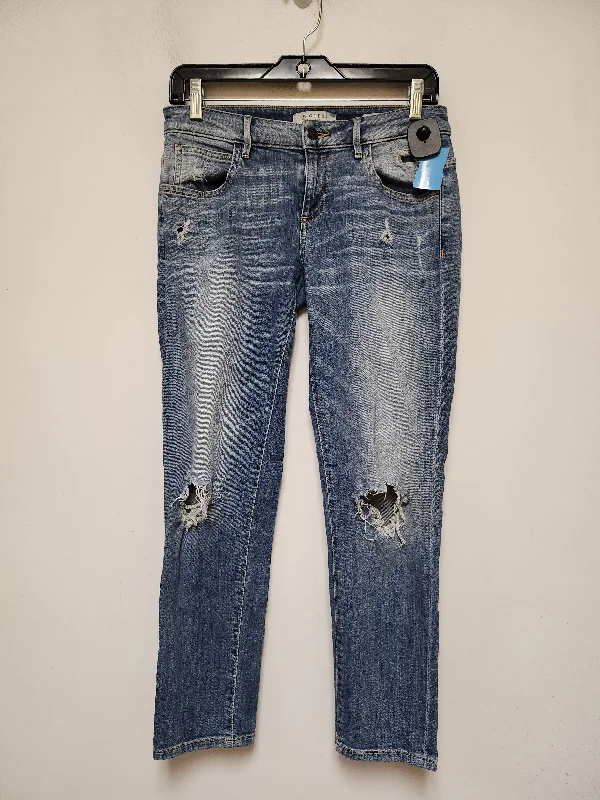 Jeans Straight By Guess In Blue Denim, Size: 2