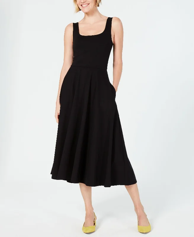 Alfani Tank Fit Flare Midi Dress