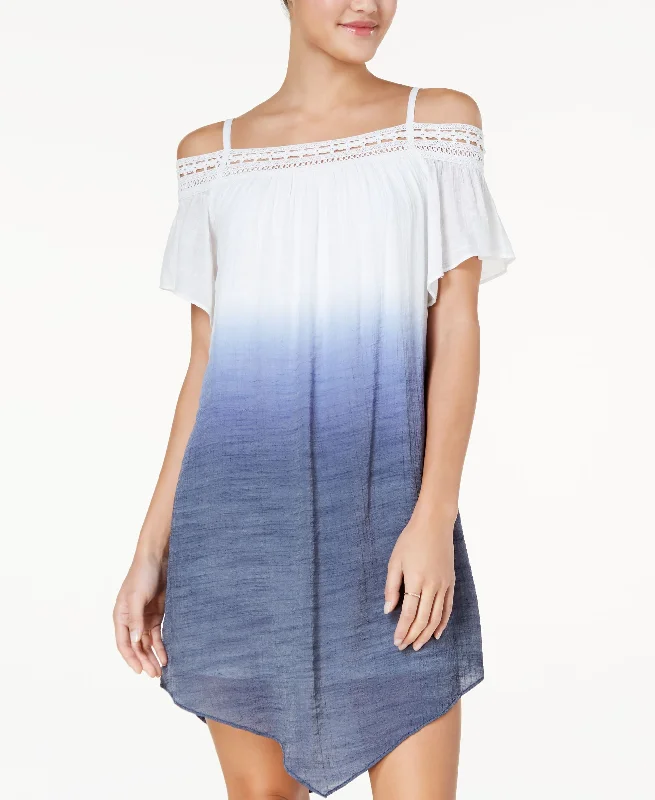 Bcx Juniors Dip Dyed Off The Shoulder Shift Dress