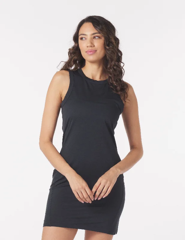 Effortless Dress: Black Marble