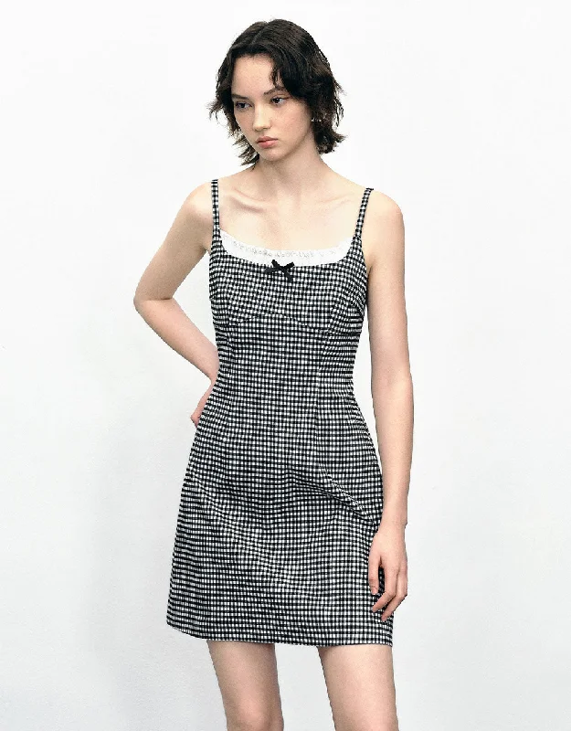 Gingham A-Line Cami Dress