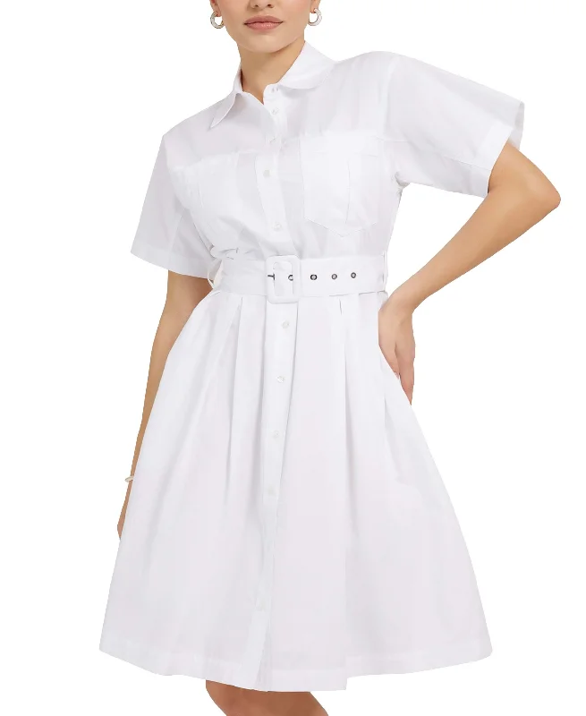 Guess Selene Cotton Shirt Dress