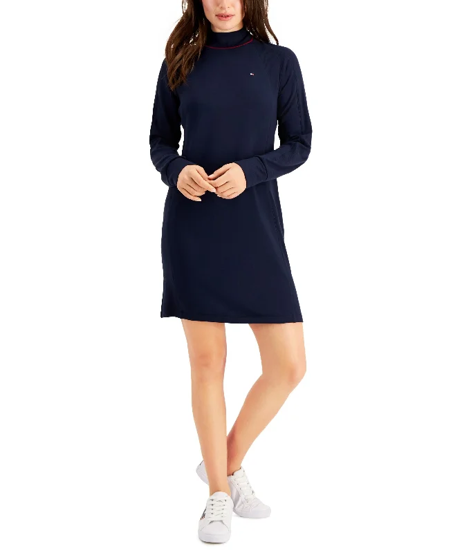 Tommy Hilfiger Long Sleeve Mock Neck Dress