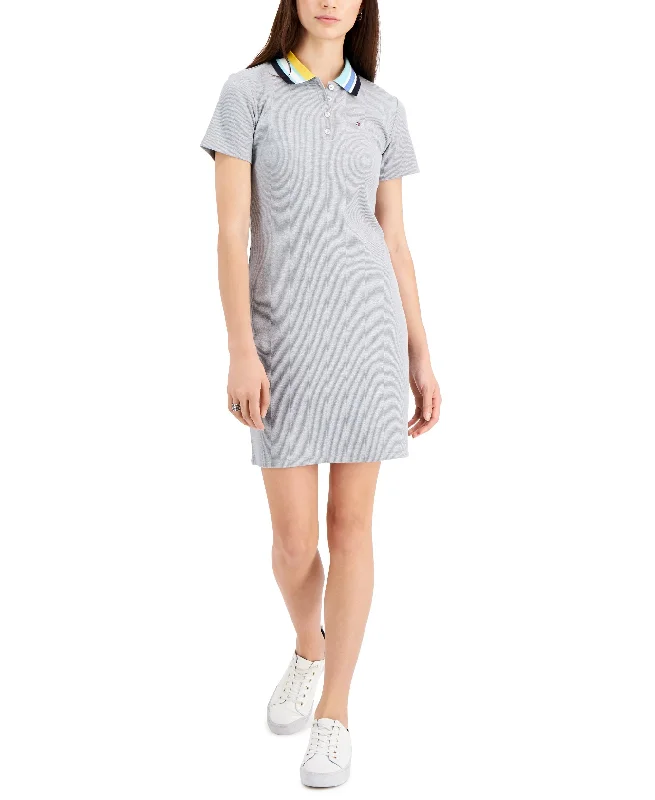 Tommy Hilfiger Striped Collar Polo Dress