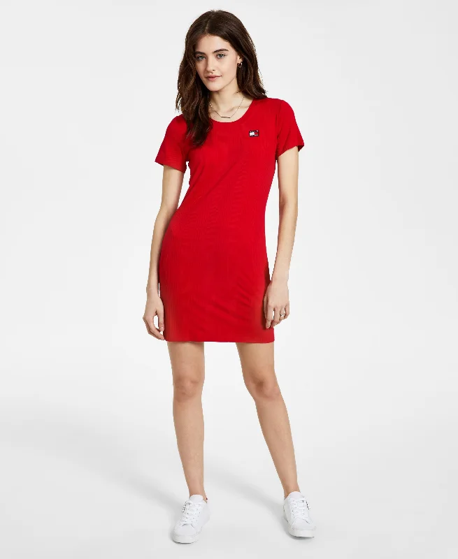 Tommy Jeans Ribbed T-Shirt Dress