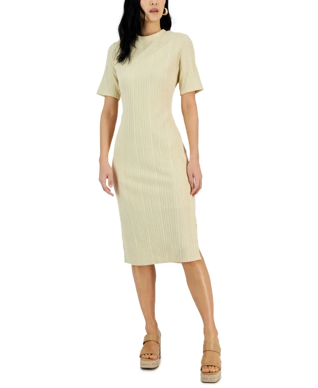 Women's Ribbed-Knit Midi Dress