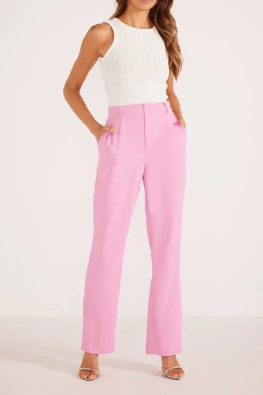 Minkpink Allie Split Hem Pants in Pink