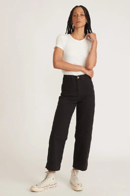 Marine Layer Bridget Slim Wide Leg Crop Pants