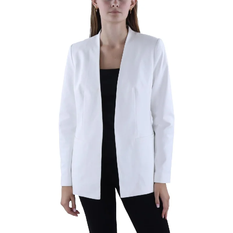 Calvin Klein Womens Office Business Collarless Blazer