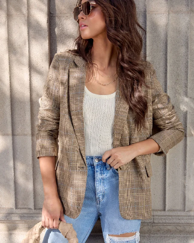 Lourdes Plaid Blazer