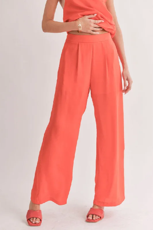 Sage The Label Dream Skies Pleated Wide Leg Trousers