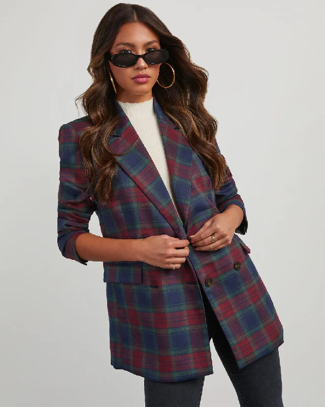 Jettie Plaid Blazer