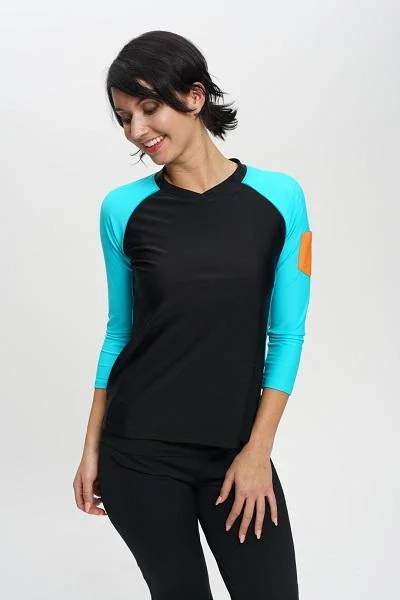 La Playa 3/4 Long Sleeve Rash Guard and  Running Shirt