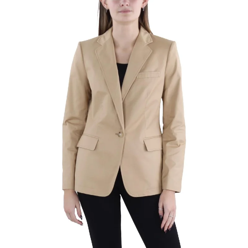 Lauren Ralph Lauren Womens Notch Collar Suit Separate One-Button Blazer