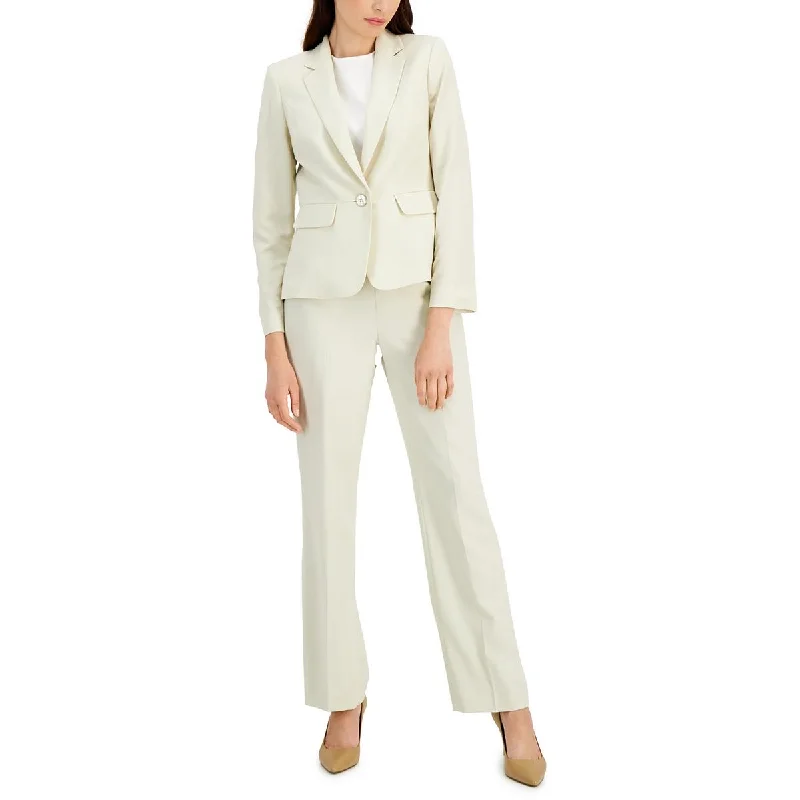 Le Suit Womens Office Work Wear One-Button Blazer