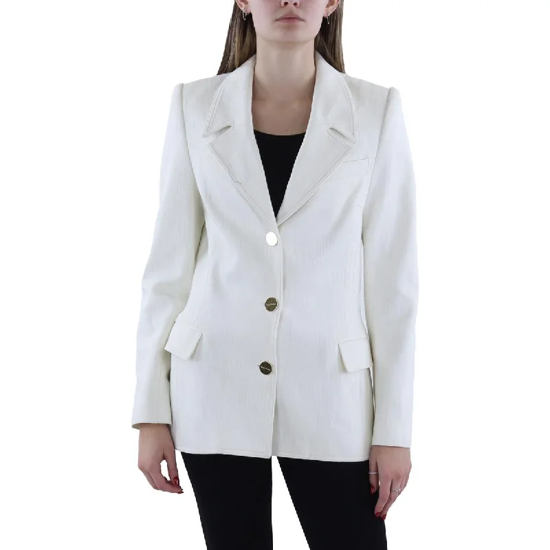 Sergio Hudson Womens Solid Workwear Suit Jacket